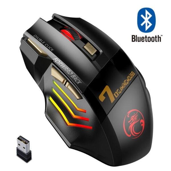 Rechargeable Wireless Mouse Bluetooth Gamer Gaming Mouse Computer Ergonomic Mause With Backlight RGB Silent Mice For Laptop PC - Imagem 7