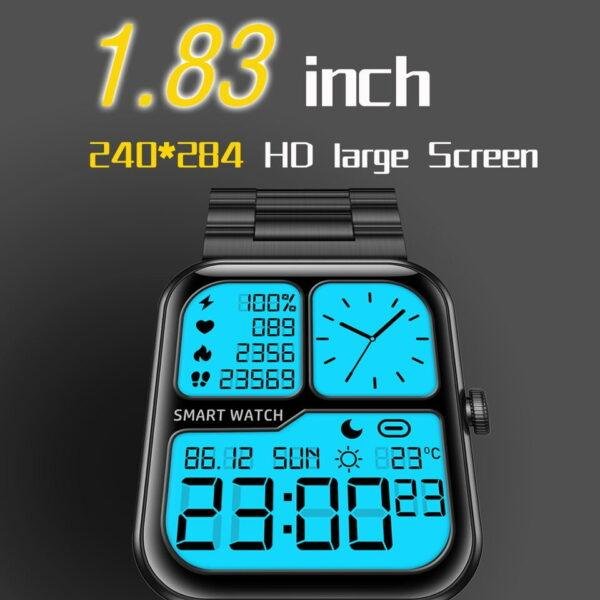 Senbono novo smartwatch masculino 3atm ip68 à prova dip68 água esporte relógio 1.83 polegada personalizado mostradores relógio inteligente masculino feminino para xiaomi ios android - Imagem 9