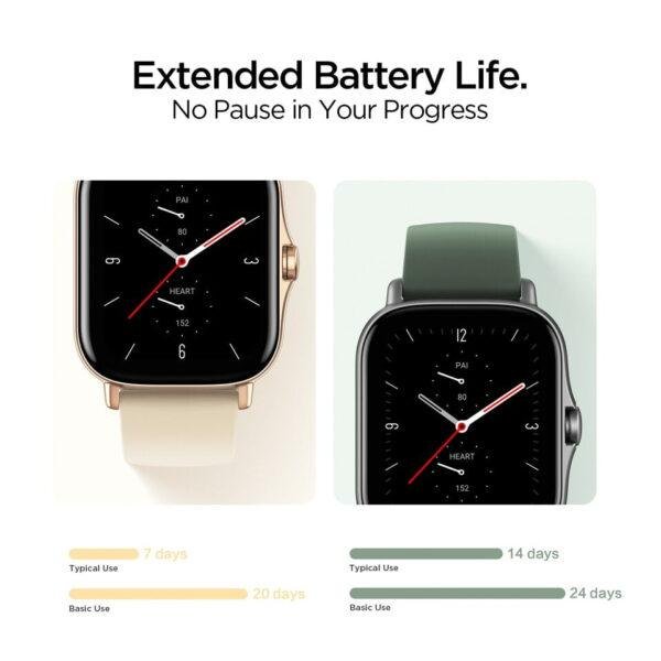 Relógio Smartwatch Xiaomi Amazfit GTS 2 A1969 modos de esportes alexa built-in 5 atm 24 dias de vida da bateria relógio inteligente para android - Imagem 2