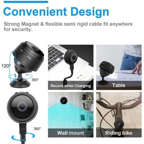 A9 Mini Camera Original 1080P IP Camera Smart Home Security Magnetic Wireless Mini Camcorder Surveillance Wifi Camera nova - Imagem 8