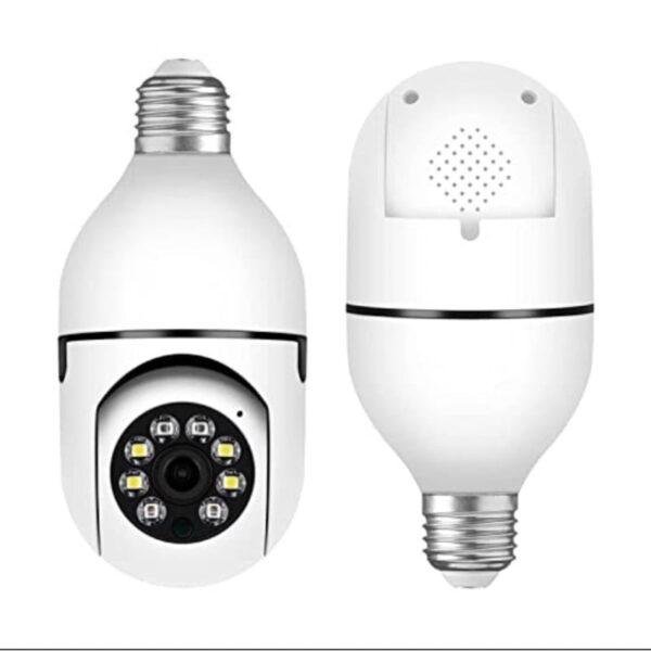 Câmera Lâmpada (100% HD) Usar Cartão De Memória ip wifi giratória 360 com encaixe bocal rosca yoosee ptz full HD visão noturna - Imagem 5