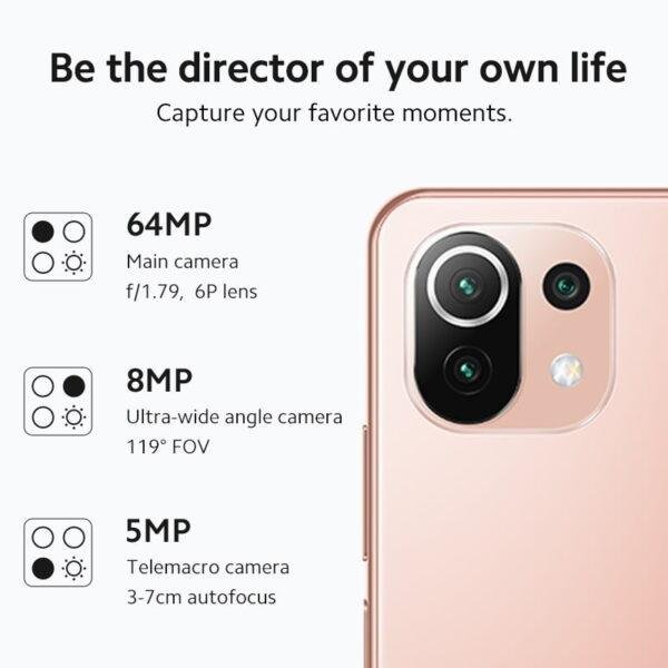 Celular Xiaomi 11 Lite 5G NE 8GB de RAM / 128GB / Tela 6.55