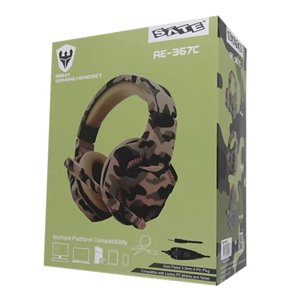 Fone Gamer Satellite AE-367C / Com Fio - Camuflado - Imagem 4