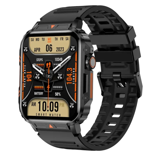 Smartwhatch Senbono 1.95 polegada militar relógio inteligente masculino bluetooth chamada  para android ios ip68 à prova dip68 água esportes - Imagem 7