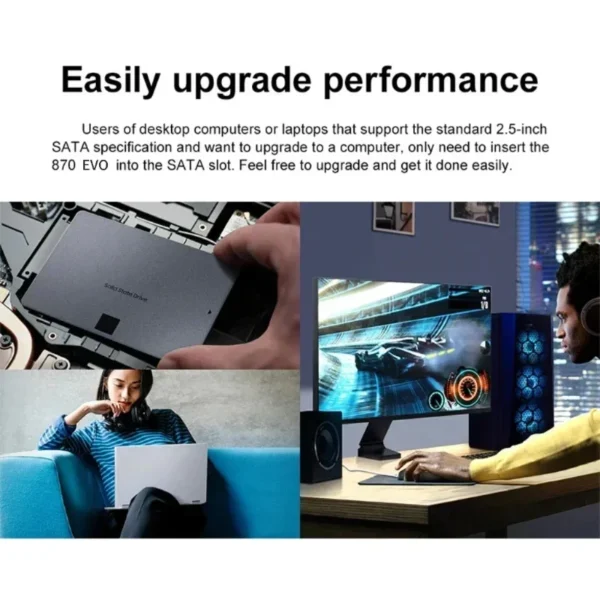 SSD externo  de 500gb, 1tb, 2tb   sata3 interface portátil unidade de estado sólido de alta velocidade para laptop e desktop 2024 - Imagem 2