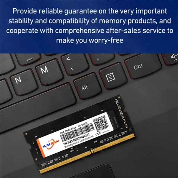Memória ram walram ddr3l 8gb 1600mhz 1.35v 1.2v 204pin 260pin cl11 cl19 notebook - Imagem 6
