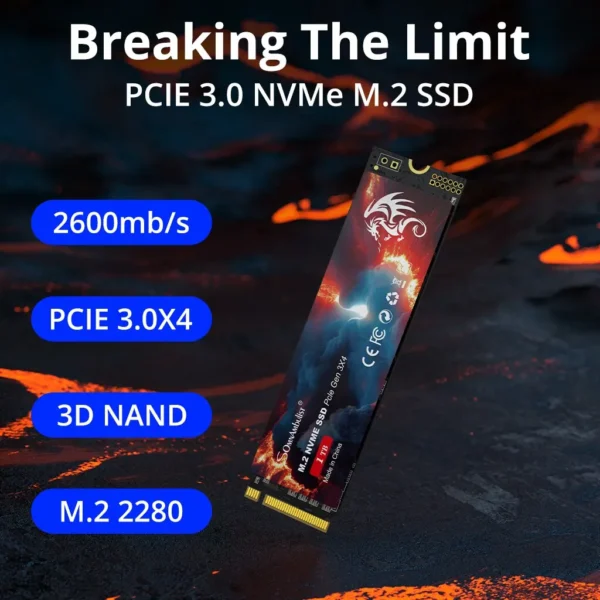 SSD m2 nvme 128gb  2280 pcie 3.0 unidade de estado sólido interno para laptop desktop console de jogos - Imagem 2