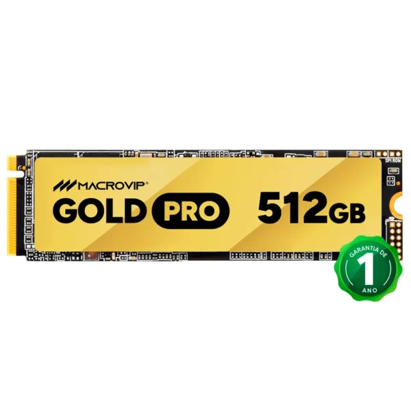 SSD Macrovip M.2 128GB, 256GB, 512GB Gold NVMe - MVGLD/256GB