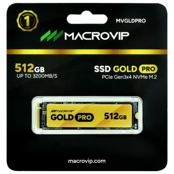SSD Macrovip M.2 128GB, 256GB, 512GB Gold NVMe - MVGLD/256GB - Imagem 5