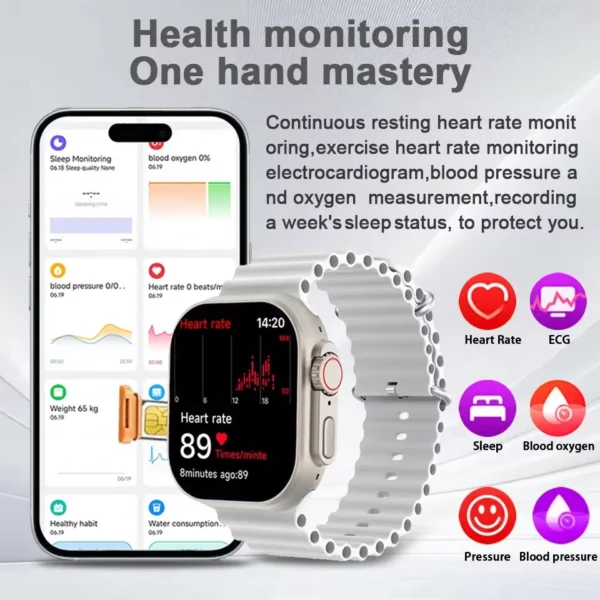 Smart Watch 4G 2,45 polegadas GPS Wifi Google Play IP67 à prova d'água Android IOS Câmera Cartão SIM Rede masculino feminino - Imagem 3