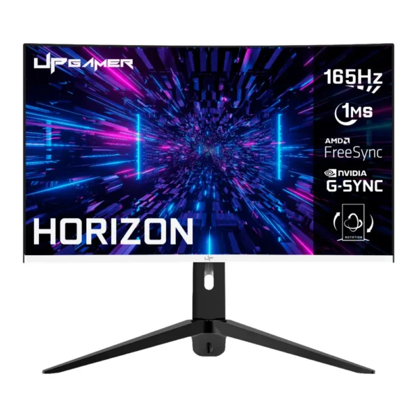 Monitor HORIZON 27" Full HD Tela Curvo RGB 165Hz 1Ms HDMI DP FreeSync  HZ27VA165WT - Imagem 3