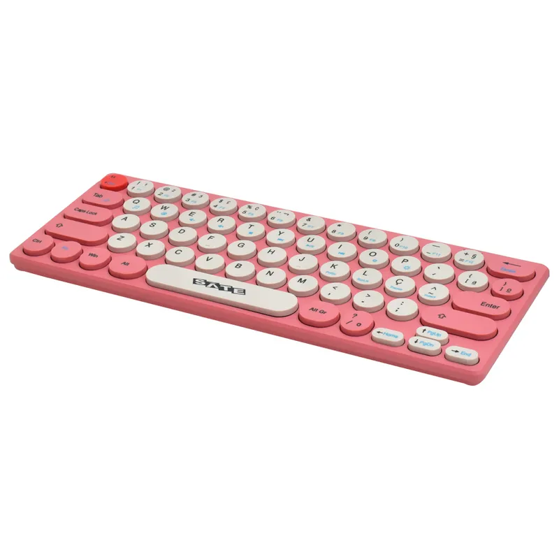 TECLADO + MOUSE WIRELESS SATELLITE AK-6061G MINI PORTUGUES ROSA 2_11zon