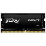 MEM NB DDR4 8GB 3200MHZ KINGSTON FURY IMPACT PRETO 1